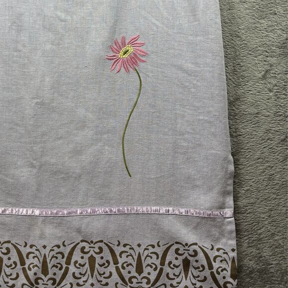 Sweet Jessie Linen Maxi Dress Floral Cottagecore Boho Coastal Lilac Size 8 F113 - Picture 3 of 9